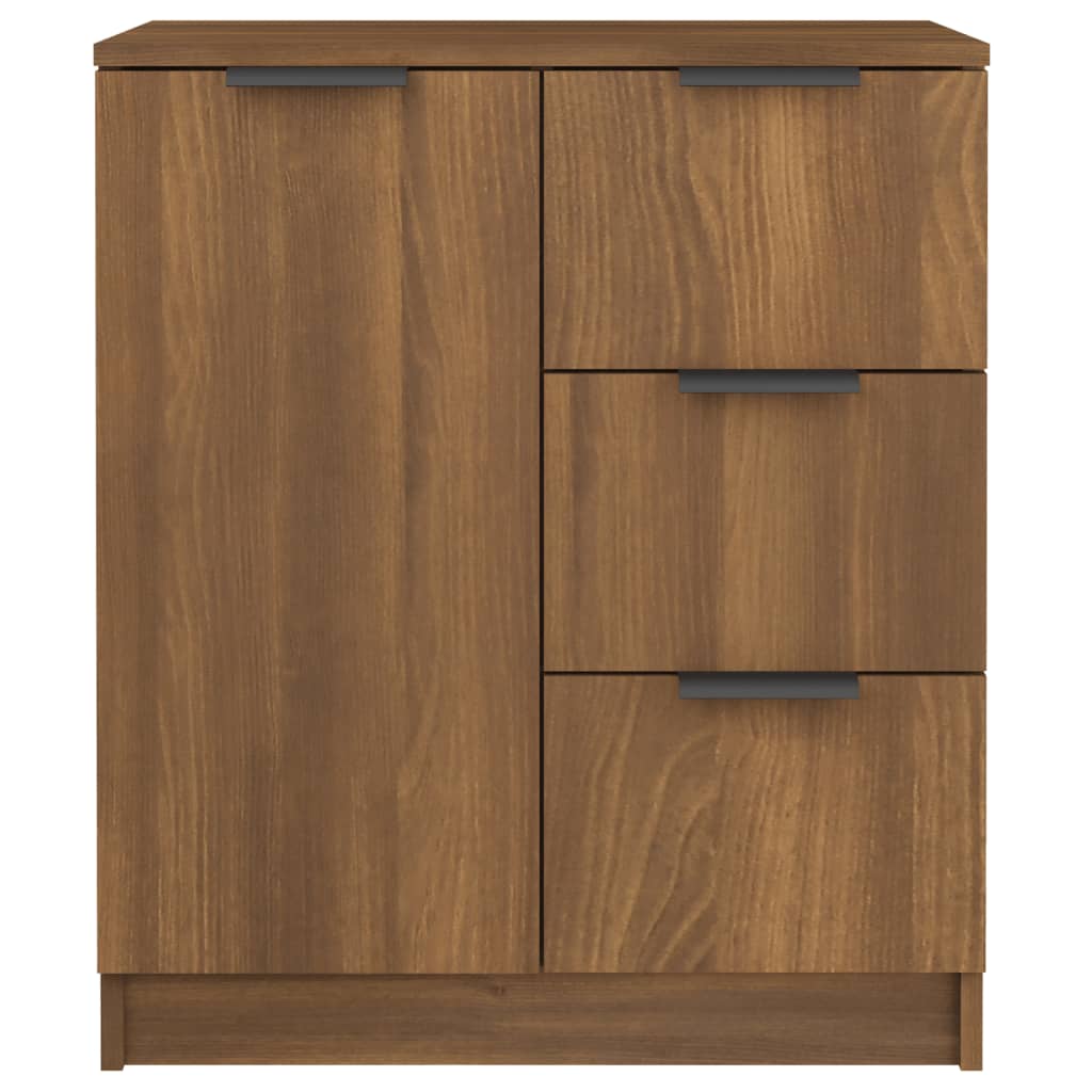 vidaXL Buffet marron aspect chêne 60x30x70 cm bois d'ingénierie