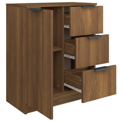 vidaXL Buffet marron aspect chêne 60x30x70 cm bois d'ingénierie