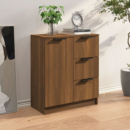 vidaXL Buffet marron aspect chêne 60x30x70 cm bois d'ingénierie