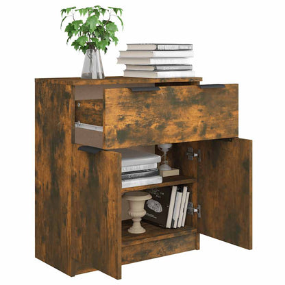 vidaXL Sideboard Räuchereiche 60x30x70 cm Holzwerkstoff