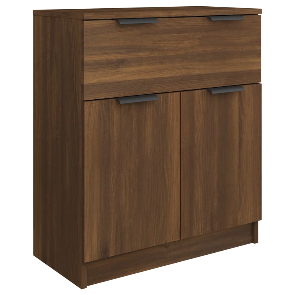 vidaXL Buffet marron aspect chêne 60x30x70 cm bois d'ingénierie