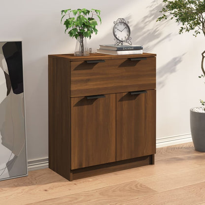 vidaXL Buffet marron aspect chêne 60x30x70 cm bois d'ingénierie