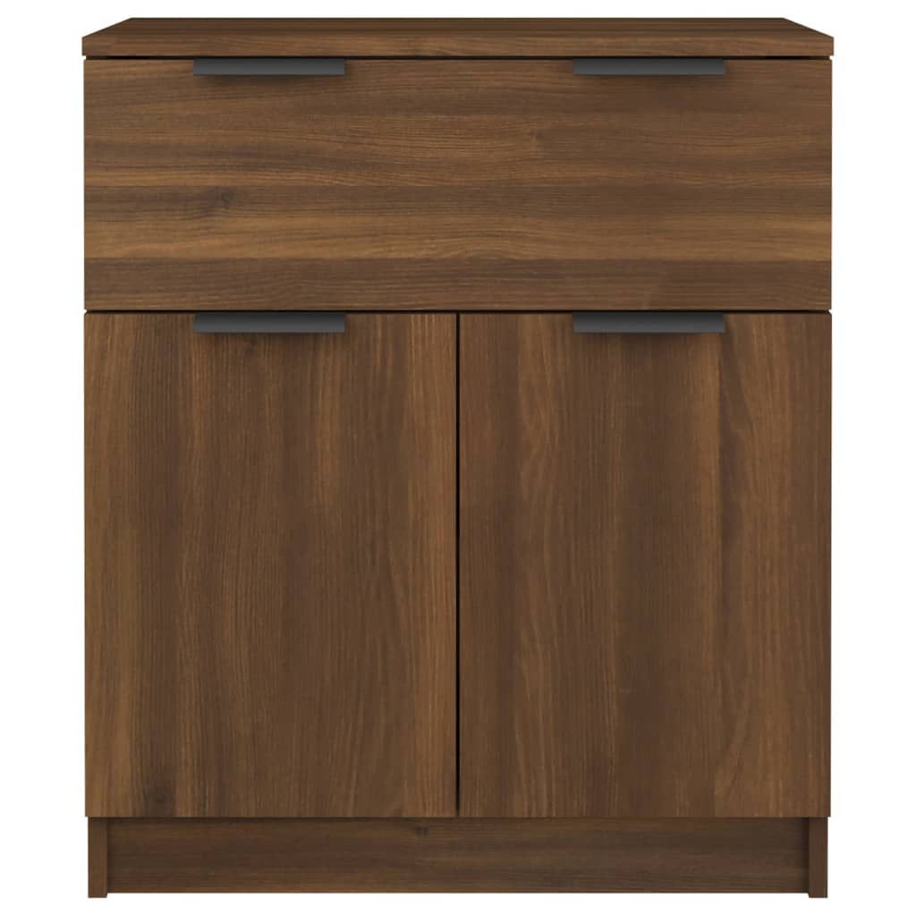 vidaXL Buffet marron aspect chêne 60x30x70 cm bois d'ingénierie