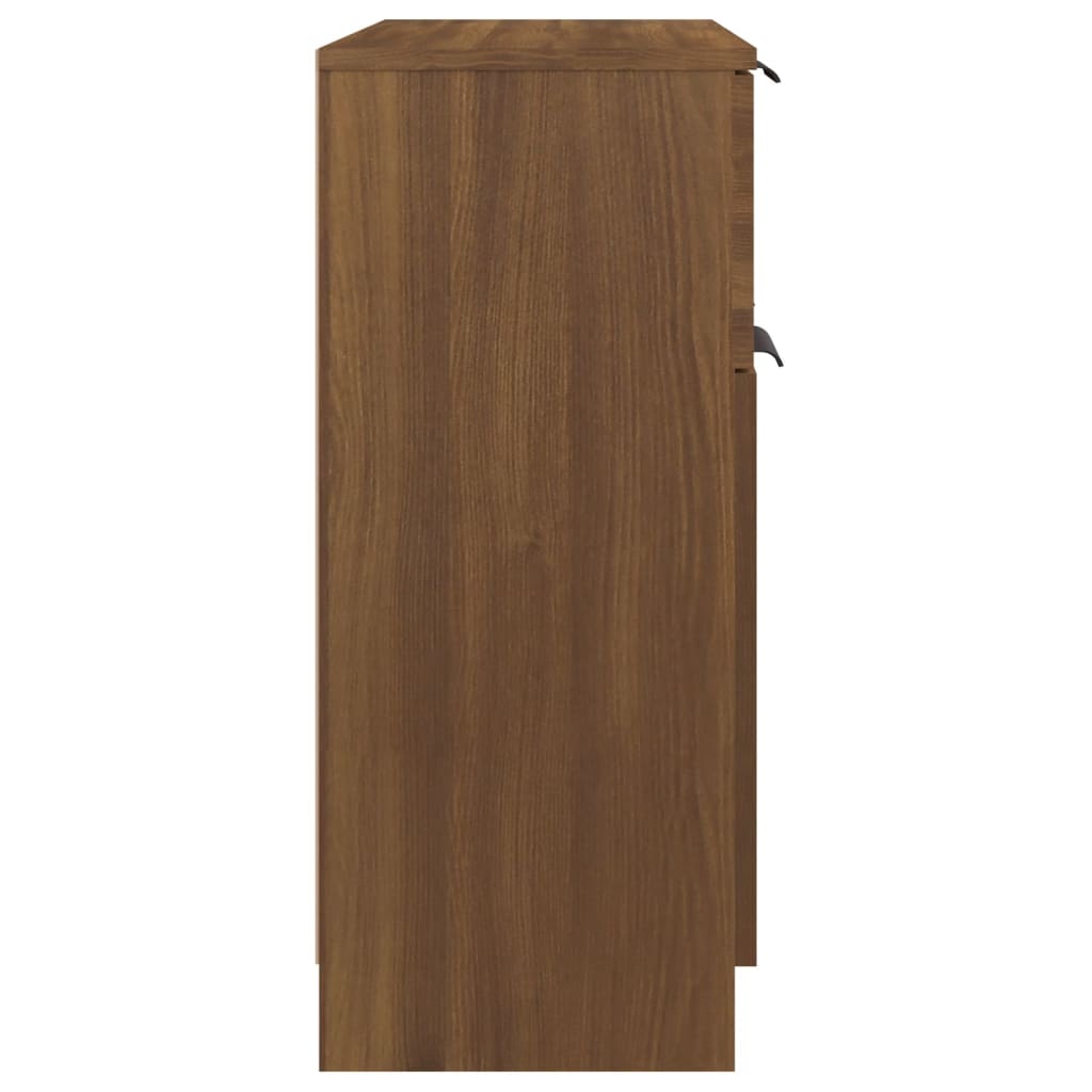 vidaXL Buffet marron aspect chêne 60x30x70 cm bois d'ingénierie