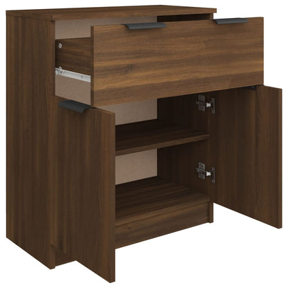 vidaXL Buffet marron aspect chêne 60x30x70 cm bois d'ingénierie