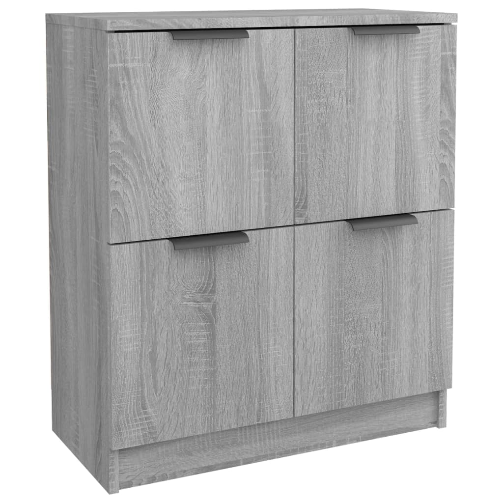 vidaXL Buffet gris Sonoma 60x30x70 cm bois d'ingénierie