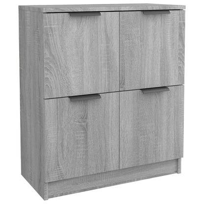 vidaXL Buffet gris Sonoma 60x30x70 cm bois d'ingénierie