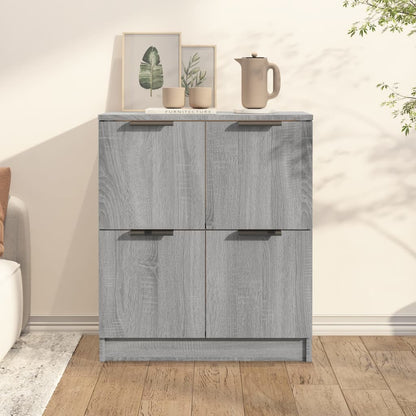 vidaXL Buffet gris Sonoma 60x30x70 cm bois d'ingénierie