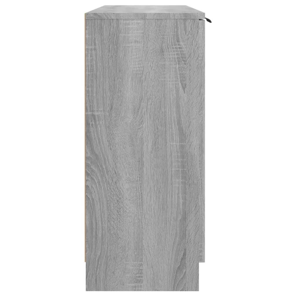 vidaXL Buffet gris Sonoma 90,5x30x70 cm Aggloméré