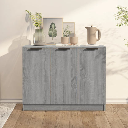 vidaXL Buffet gris Sonoma 90,5x30x70 cm Aggloméré