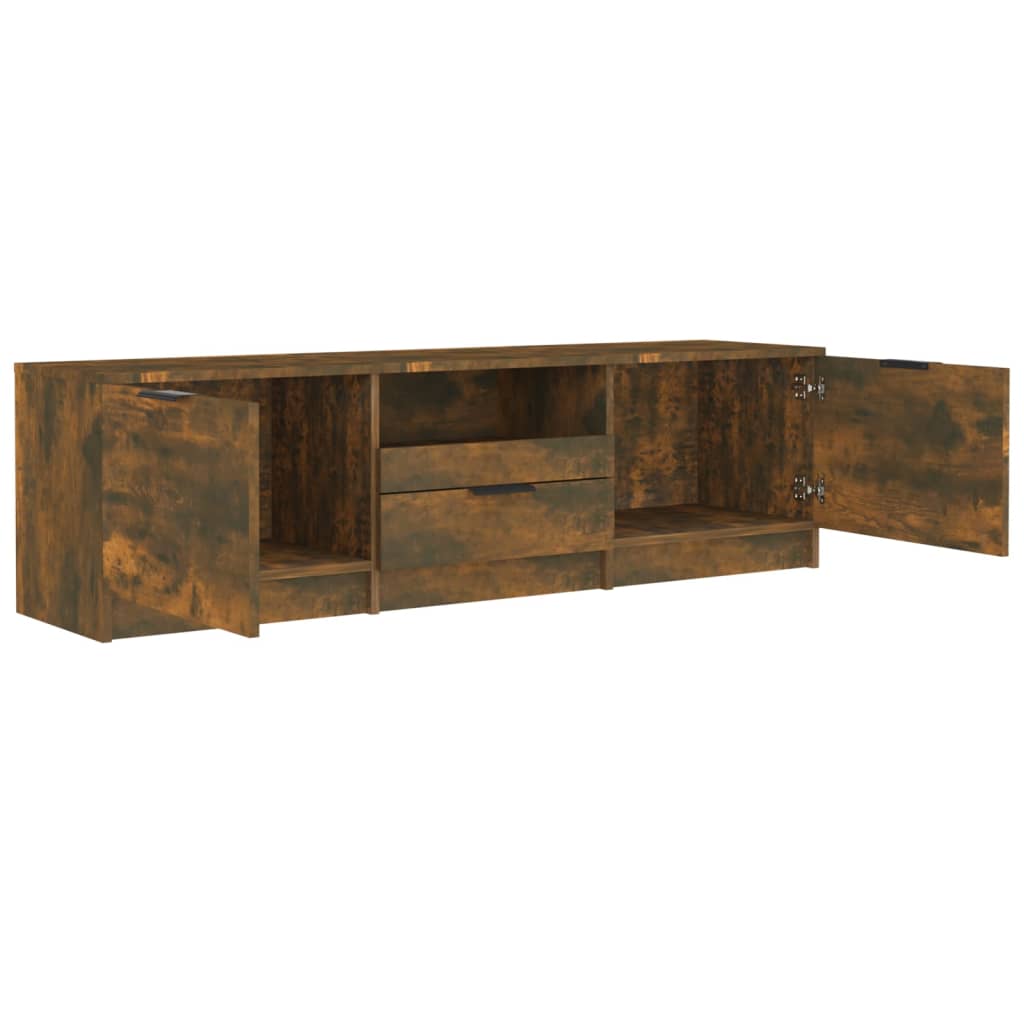 vidaXL TV-Schrank Räuchereiche 140x35x40 cm Holzwerkstoff