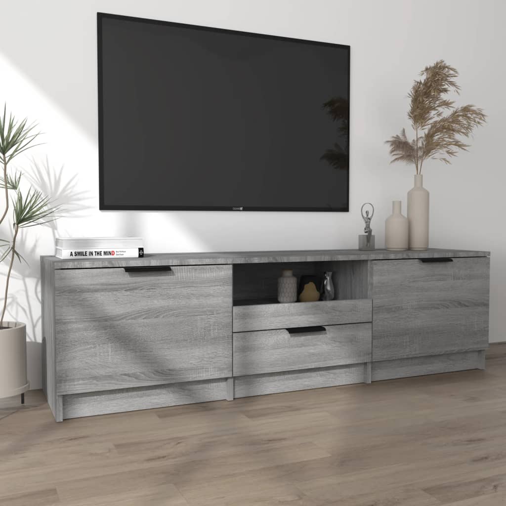 vidaXL TV-Schrank Grau Sonoma 140x35x40 cm Holzwerkstoff