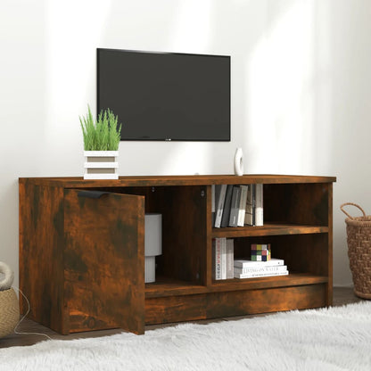 vidaXL Meuble TV chêne fumé 80x35x36,5 cm bois d'ingénierie