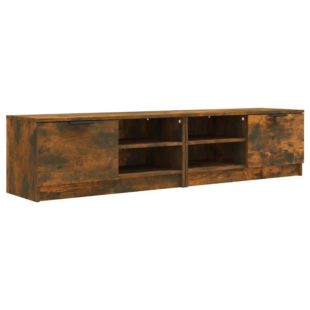 vidaXL Meubles TV 2 pcs Chêne fumé 80x35x36,5 cm Bois d'ingénierie