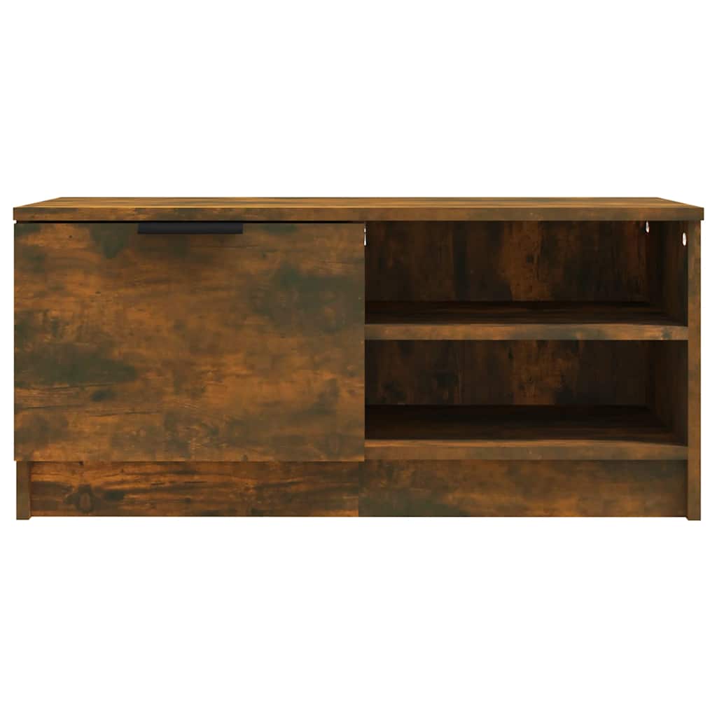 vidaXL Meubles TV 2 pcs Chêne fumé 80x35x36,5 cm Bois d'ingénierie