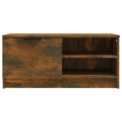 vidaXL Meubles TV 2 pcs Chêne fumé 80x35x36,5 cm Bois d'ingénierie