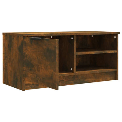 vidaXL Meubles TV 2 pcs Chêne fumé 80x35x36,5 cm Bois d'ingénierie