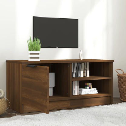 vidaXL Meuble TV marron aspect chêne 80x35x36,5 cm Aggloméré