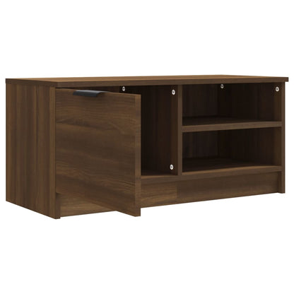 vidaXL Meuble TV marron aspect chêne 80x35x36,5 cm Aggloméré