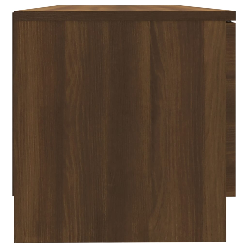 vidaXL Meuble TV marron aspect chêne 80x35x36,5 cm Aggloméré
