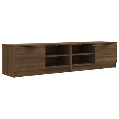 vidaXL Meubles TV 2 pcs Marron aspect chêne 80x35x36,5 cm Aggloméré
