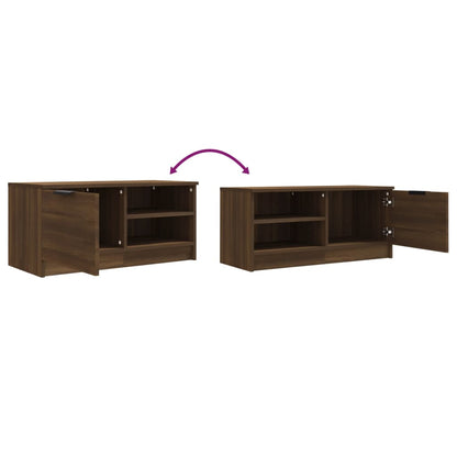 vidaXL Meubles TV 2 pcs Marron aspect chêne 80x35x36,5 cm Aggloméré