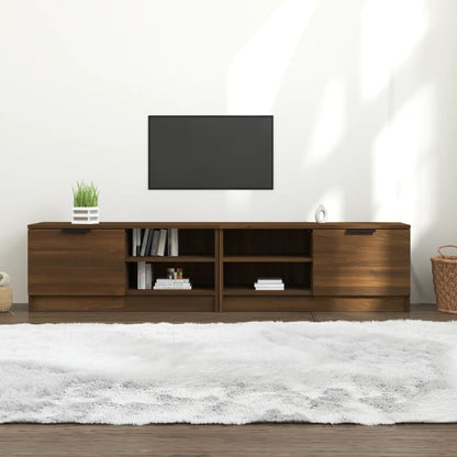 vidaXL Meubles TV 2 pcs Marron aspect chêne 80x35x36,5 cm Aggloméré