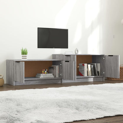 Meuble TV vidaXL gris Sonoma 158,5x36x45 cm en bois d'ingénierie