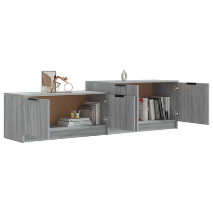 Meuble TV vidaXL gris Sonoma 158,5x36x45 cm en bois d'ingénierie