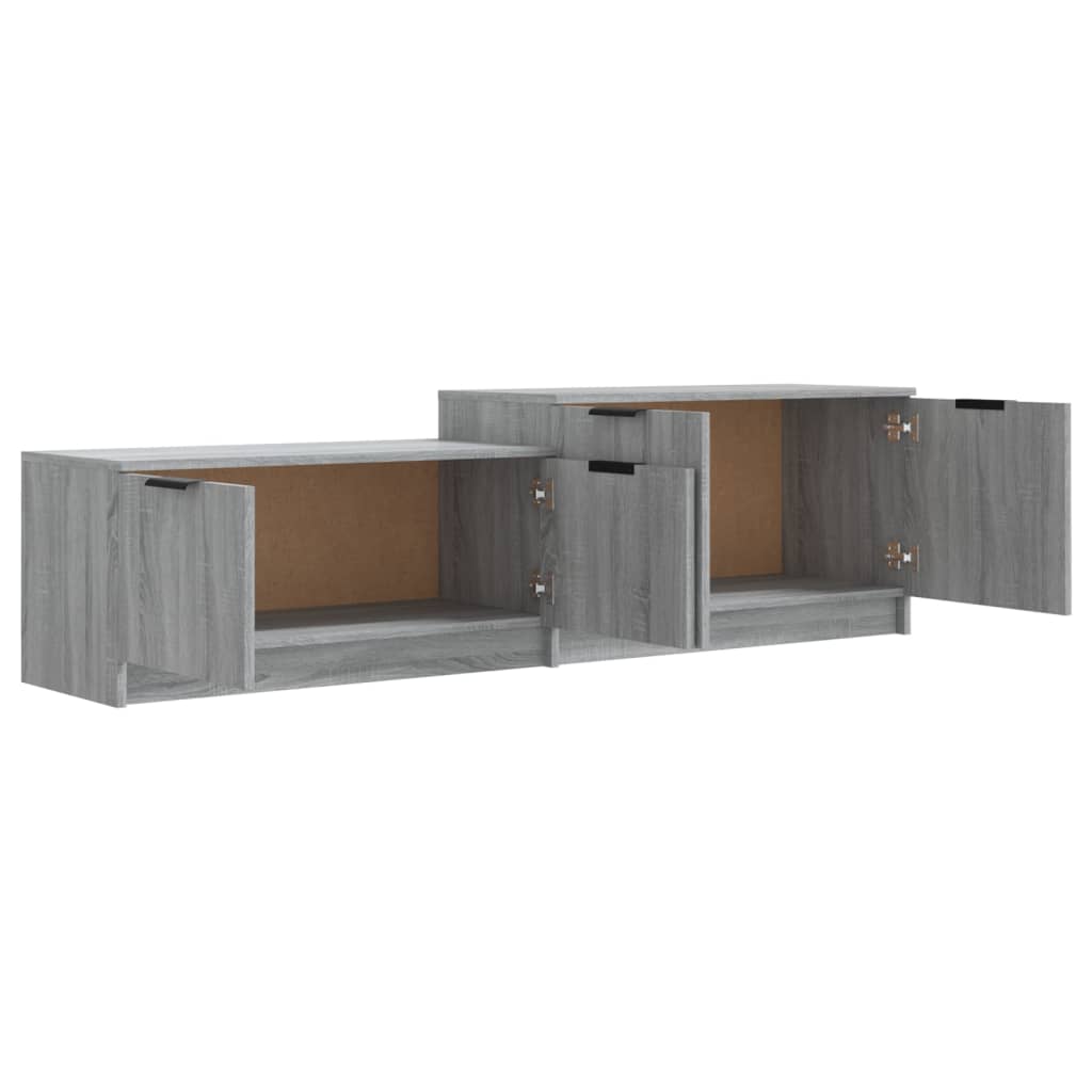 Meuble TV vidaXL gris Sonoma 158,5x36x45 cm en bois d'ingénierie