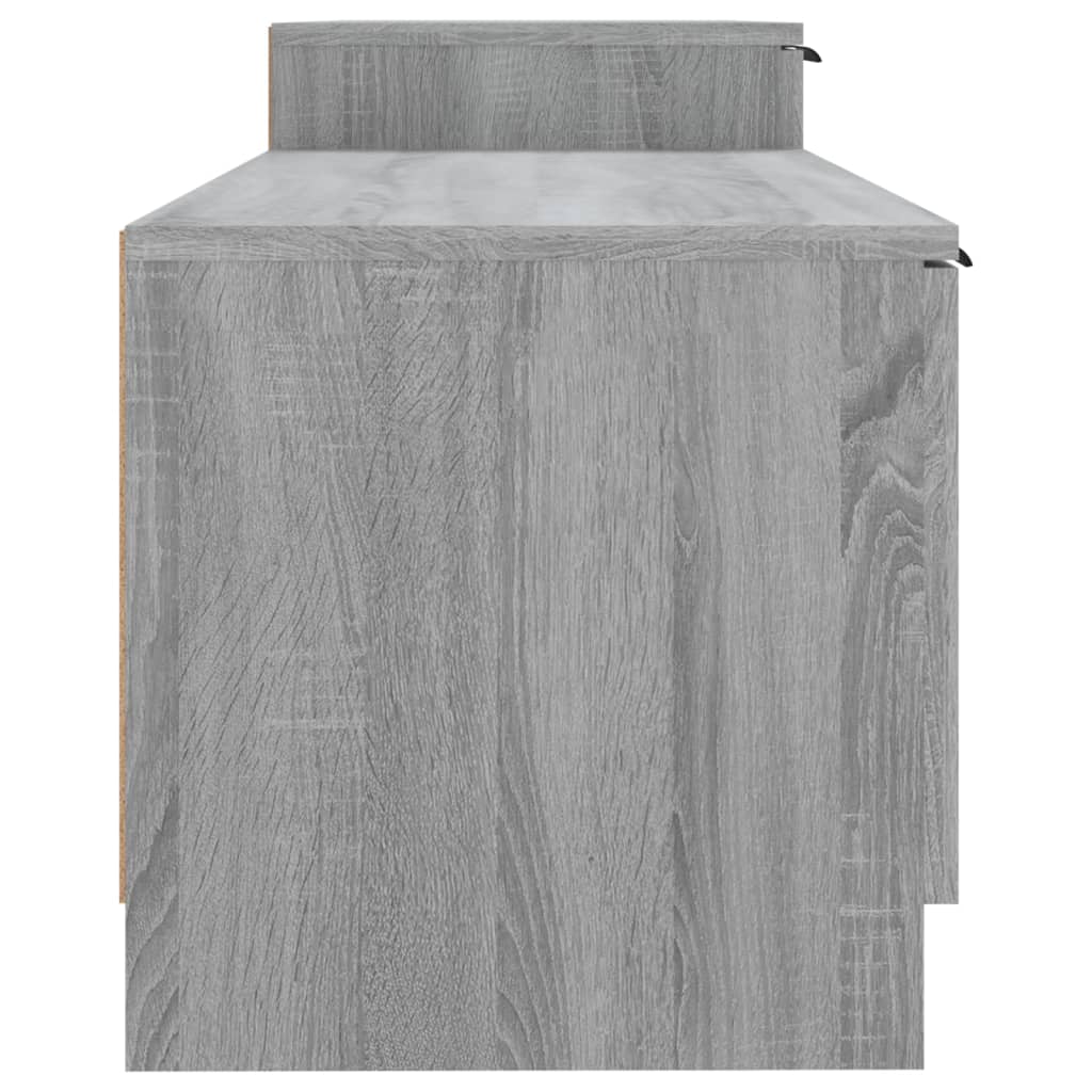 Meuble TV vidaXL gris Sonoma 158,5x36x45 cm en bois d'ingénierie