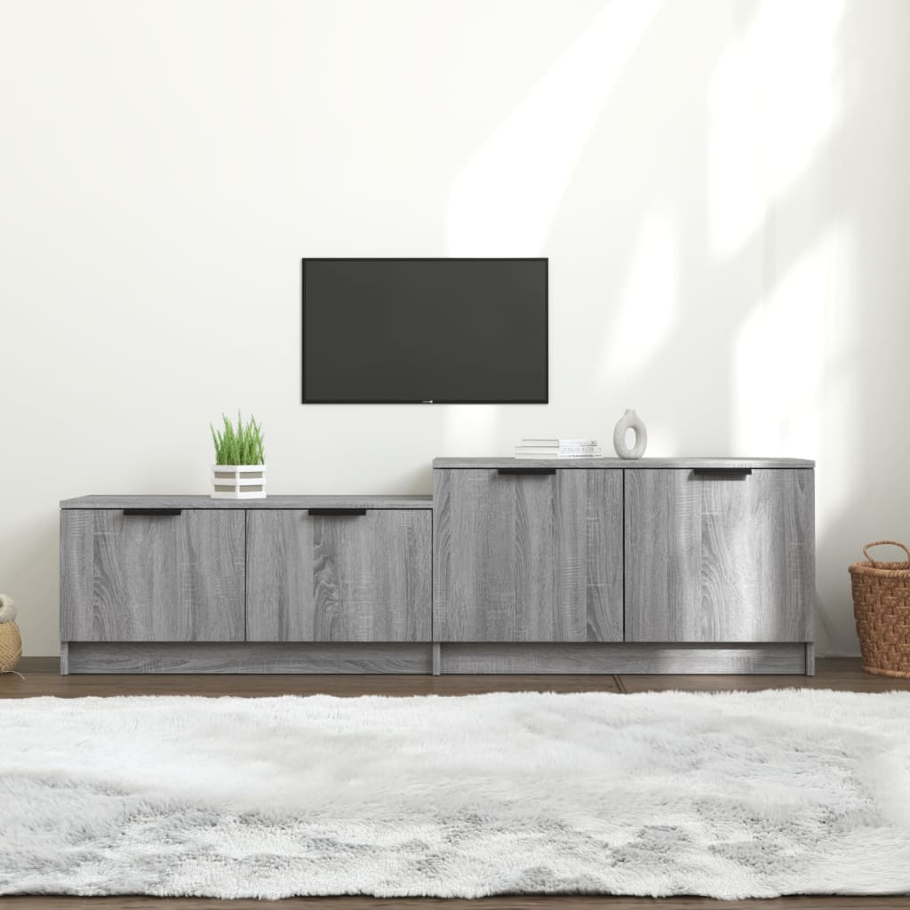 Meuble TV vidaXL gris Sonoma 158,5x36x45 cm en bois d'ingénierie