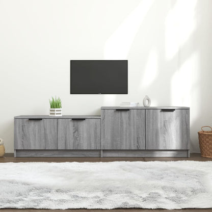 Meuble TV vidaXL gris Sonoma 158,5x36x45 cm en bois d'ingénierie