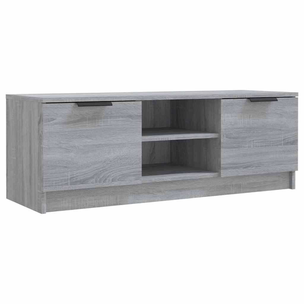 vidaXL Meuble TV gris Sonoma 102x35x36,5 cm Aggloméré