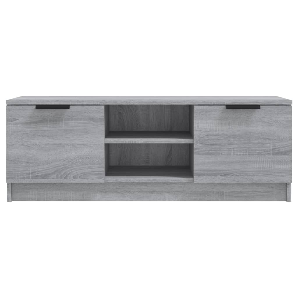vidaXL Meuble TV gris Sonoma 102x35x36,5 cm Aggloméré