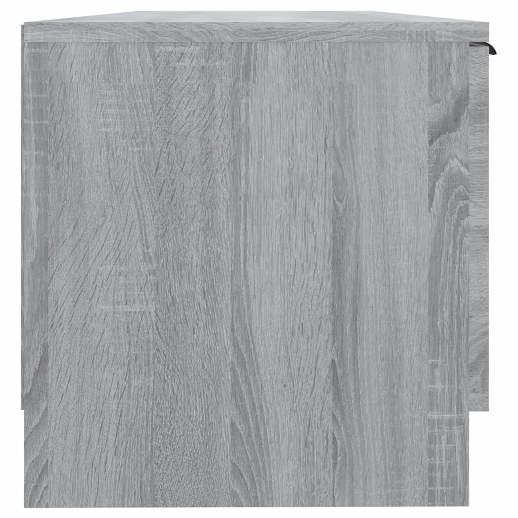 vidaXL Meuble TV gris Sonoma 102x35x36,5 cm Aggloméré