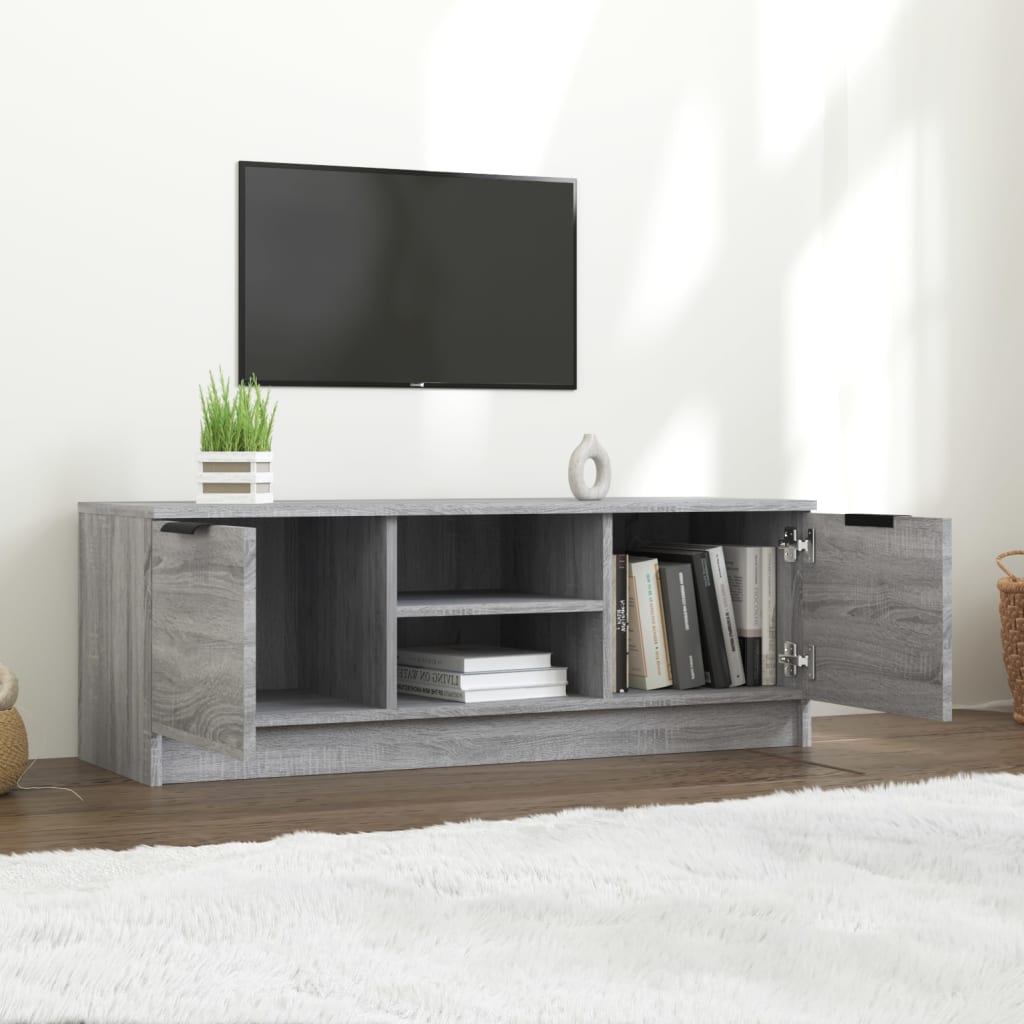 vidaXL Meuble TV gris Sonoma 102x35x36,5 cm Aggloméré