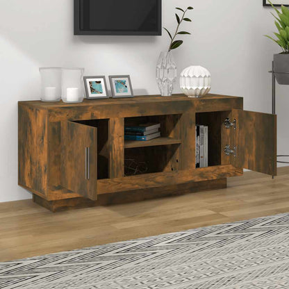 vidaXL TV-Schrank Räuchereiche 102x35x45 cm Holzwerkstoff