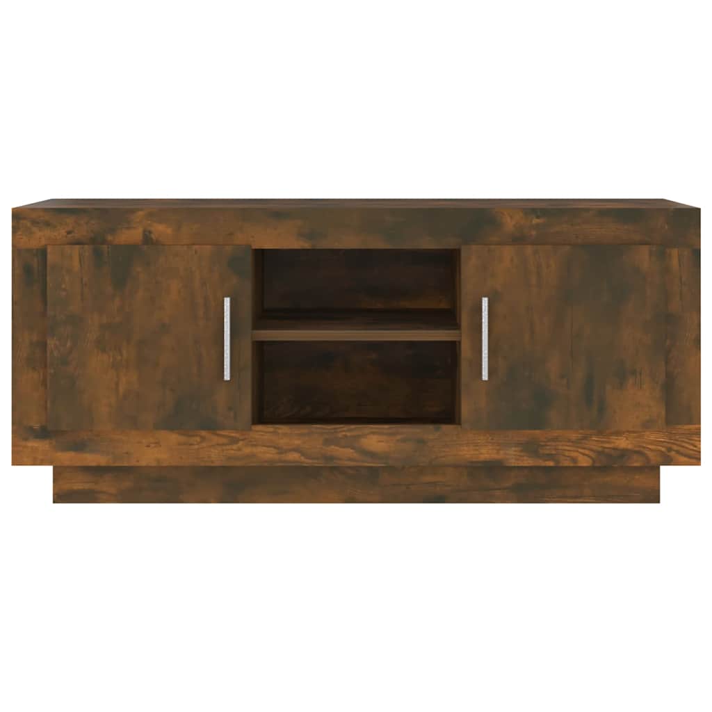 vidaXL TV-Schrank Räuchereiche 102x35x45 cm Holzwerkstoff