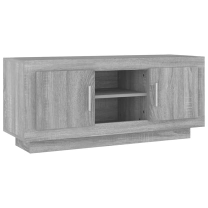 vidaXL Meuble TV Gris Sonoma 102x35x45 cm Bois d'ingénierie