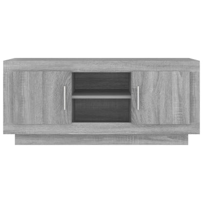 vidaXL Meuble TV Gris Sonoma 102x35x45 cm Bois d'ingénierie