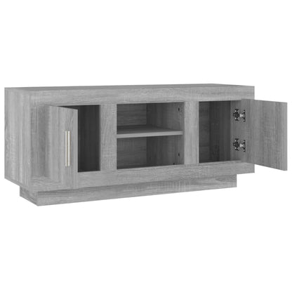 vidaXL Meuble TV Gris Sonoma 102x35x45 cm Bois d'ingénierie