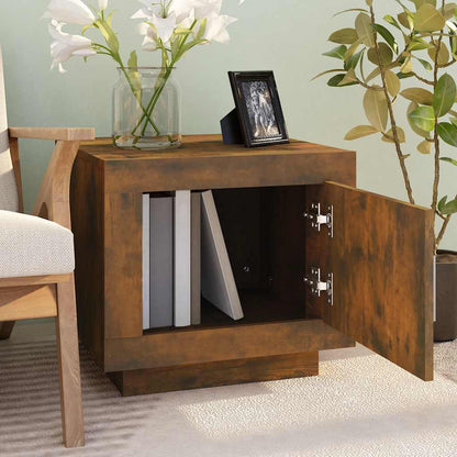 vidaXL Couchtisch Räuchereiche 51x50x45 cm Holzwerkstoff