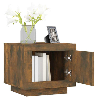vidaXL Couchtisch Räuchereiche 51x50x45 cm Holzwerkstoff