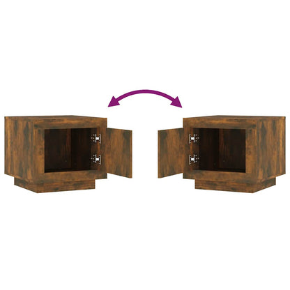 vidaXL Couchtisch Räuchereiche 51x50x45 cm Holzwerkstoff