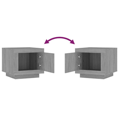 vidaXL Couchtisch Grau Sonoma 51x50x45 cm Holzwerkstoff