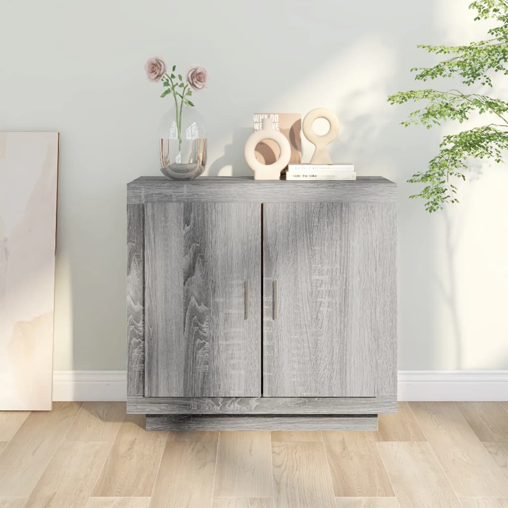 vidaXL Commode grise Sonoma 80x40x75 cm Aggloméré