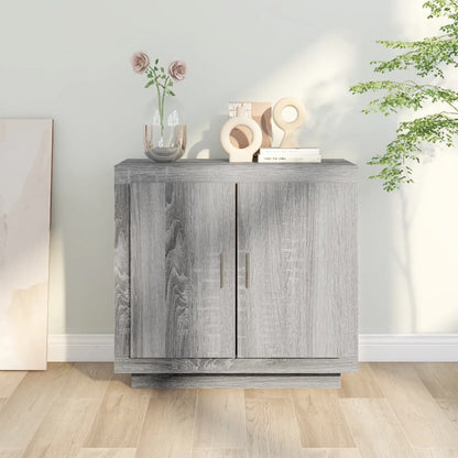 vidaXL Commode grise Sonoma 80x40x75 cm Aggloméré