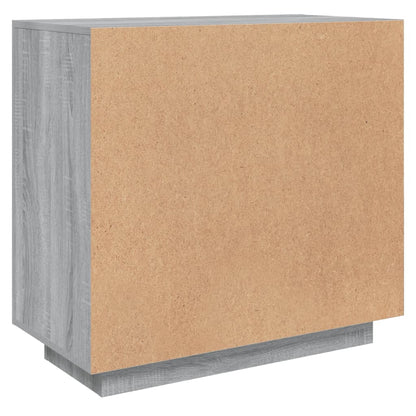 vidaXL Commode grise Sonoma 80x40x75 cm Aggloméré