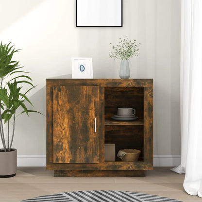 vidaXL Commode Chêne fumé 80x40x75 cm